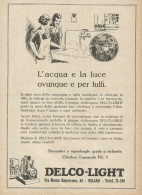 Delco-Light L'acqua E La Luce Ovunque E Per Tutti - Pubblicità D'epoca - Reclame