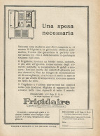 FRIGIDAIRE Una Spesa Necessaria - Pubblicità D'epoca - Advertising - Reclame