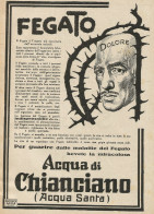 Acqua Di Chianciano - Pubblicità D'epoca - Advertising - Pubblicitari