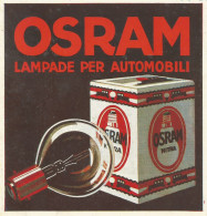 OSRAM Lampade Per Automobili - Pubblicità D'epoca - Advertising - Pubblicitari