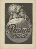 Lampade Philips 1/2 Watt - Illustrazione - Pubblicità D'epoca - Advertis. - Pubblicitari