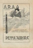 Penna AURORA - Illustrazione - Pubblicità D'epoca - Advertising - Pubblicitari