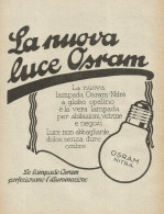 La Nuova Luce OSRAM - Pubblicità D'epoca - Advertising - Pubblicitari