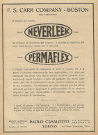 F. S. CARR COMPANY - Boston - Pubblicità D'epoca - Advertising - Pubblicitari