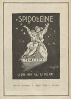 Spidolèine La Gran Marca Degli Olii Per Auto - Pubblicità D'epoca - Adver. - Publicités