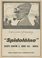 Olio Per Auto Spidolèine - Illustrazione Rico - Pubblicità D'epoca - Adv. - Publicités