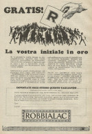 Smalti ROBBIALAC - Pubblicità D'epoca - Advertising - Publicités