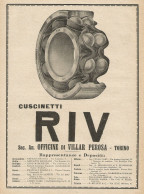 Cuscinetti RIV - Villar Perosa - Pubblicità D'epoca - Advertising - Publicités