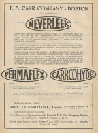 F. S. CARR COMPANY - Boston - Pubblicità D'epoca - Advertising - Publicités