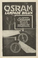 Lampade Per Auto OSRAM BILUX - Pubblicità D'epoca - Advertising - Advertising