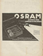 Astucci Per Lampade Di Ricambio OSRAM - Pubblicità D'epoca - Advertising - Advertising