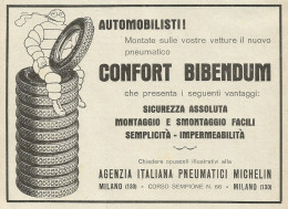 Pneumatico Michelin Confort Bibendum - Pubblicità 1928 - Advertising - Publicités