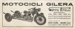 Motocicli Gilera - Arcore - Pubblicità 1937 - Advertising - Pubblicitari