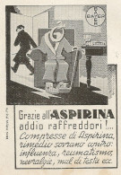 Grazie All'ASPIRINA Addio Raffreddori - Pubblicità 1937 - Advertising - Werbung