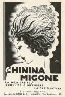 Chinina Migone Per Conservazione Capelli - Pubblicità 1938 - Advertising - Pubblicitari