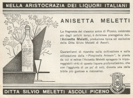 Anice Anisetta Meletti - Ascoli Piceno - Pubblicità 1937 - Advertising - Reclame