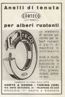 Anelli Di Tenuta CORTECO - Pubblicità 1938 - Advertising - Pubblicitari