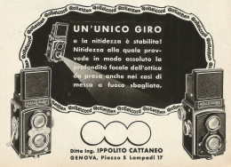 Macchina Fotografica ROLLEIFLEX - Pubblicità 1938 - Advertising - Advertising