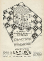 Società Del Linoleum - Pubblicità 1928 - Advertising - Pubblicitari