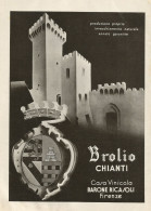 BROLIO Chianti - Casa Vinicola Ricasoli - Pubblicità 1938 - Advertising - Advertising