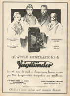 Quattro Generazioni Di Voightlander - Pubblicità 1928 - Advertising - Advertising