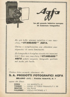 Macchine Fotografiche Standard AGFA - Pubblicità 1928 - Advertising - Publicités