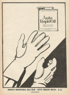 Auto Rapid Oil - Illustrazione - Pubblicità 1928 - Advertising - Publicités