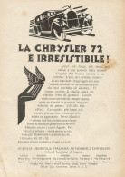 La Chrysler 72 è Irresistibile - Pubblicità 1928 - Advertising - Reclame