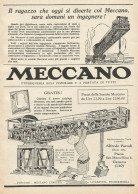 MECCANO - Modello Di Una Gru - Pubblicità 1928 - Advertising - Publicités