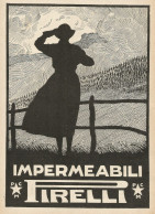 Impermeabili PIRELLI - Illustrazione - Pubblicità 1928 - Advertising - Publicités