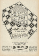 Società Del LINOLEUM - Illustrazione - Pubblicità 1928 - Advertising - Publicidad