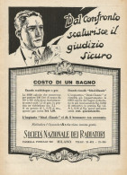 Società Nazionale Radiatori - Illustrazione - Pubblicità 1928 - Advertis. - Advertising