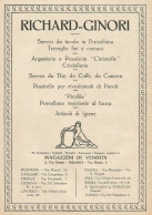 Richard Ginori - Società Di Ceramica - Pubblicità 1928 - Advertising - Publicidad