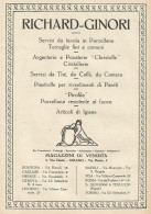 Richard Ginori - Società Di Ceramica - Pubblicità 1928 - Advertising - Reclame