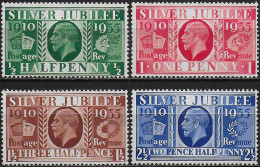 1935 Great Britain Silver Jubilee 4v. MNH SG N. 453/56 - Sonstige & Ohne Zuordnung