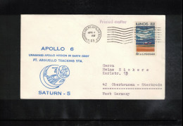 USA 1968 Space / Weltraum Apollo 6 - Pt.Arguello Tracking Station Interesting Cover - Verenigde Staten