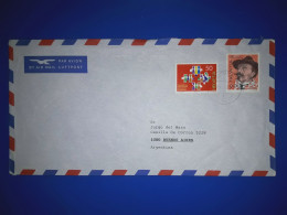 HELVETIA, Enveloppe Aérienne Cirulée En Avion à Destination De Buenos Aires, Argentine. Cachet De La Poste Spécial. Vari - Gebraucht