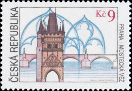 261 Czech Republic Charles Bridge Tower 2000 Gothic Prague - Unused Stamps