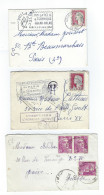 Flamme Annonce  PHILATEC De Courbevoie Sur Lettre Format Carte De Visite Affranchie Marianne De Decaris  En 01/1964 - 1961-....