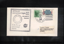 USA 1968 Space / Weltraum Apollo Unmanned Flight AS 502 - US Navy Recovery Force Ship USS Austin Interesting Cover - USA
