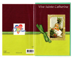 Carte Vive La Sainte Catherine (25 Novembre) Carte Double Avec Son Enveloppe - Frais Du Site Déduits - Sint Catharina