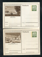 "BUNDESREPUBLIK DEUTSCHLAND" 1962, 2 Bildpostkarten Je Mit Bild "HANNOVER-MESSE" ** (A1214) - Illustrated Postcards - Mint