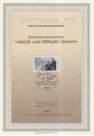 Germany Deutschland 1985-3 200. Geburtstage Bruder Jacob Und Wilhelm Grimm, Deutsches Worterbuch, Canceled In Bonn - 1981-1990