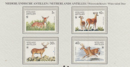 NETHERLANDS ANTILLES 1992 WWF Animals Deer Mi 739-742 MNH(**) Fauna 819 - Neufs