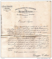 1885  LETTERA CON ANNULLO  MILANO DEPOSITO DI ACIDO FENICO - Poststempel