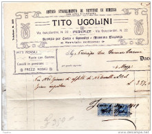 1919  FIRENZE  -  ANTICO STABILIMENTO DI VETTURE - Italy