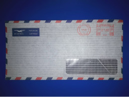 HELVETIA, Enveloppe D'air Diffusée Avec Affranchissement Mécanique. Année 1990. - Used Stamps