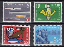 T3457 - SUISSE SWITZERLAND Yv N°621/24 ** - Unused Stamps