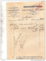 1902  FATTURA   FERRARA  -   ANTONIO RUIBA   CARTOLERIA  LIBRERIA - Italia