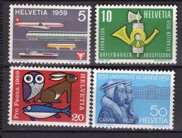 T3458 - SUISSE SWITZERLAND Yv N°621/24 ** - Unused Stamps